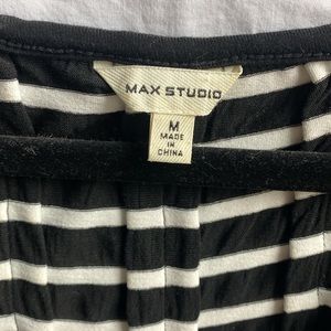 Max Studio tank dress with nice detailing puckered lower skirt texture M worn 2x